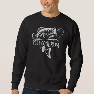 Sweatshirt Reel Cool Papa Pêche Papa Pêcheur Pêcheur Joyeux P