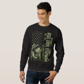 Sweatshirt Reel Cool Stepmom Camouflage American Flag Fishing (Devant entier)