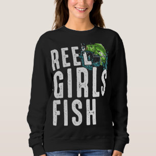Sweatshirt Reel Girls Poisson Basse Pêcheuse Pêcheuse Maman G