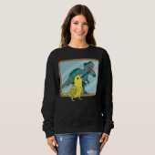 Sweatshirt Réflexion Perroquet et Rex I Parrotlet jaune (Devant entier)