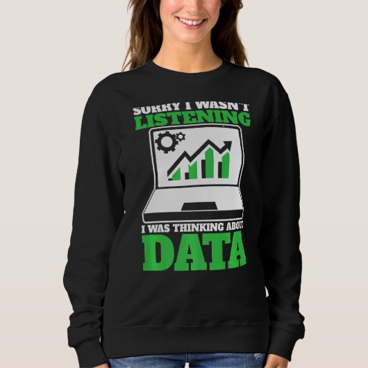 Sweatshirt Réflexion sur Data Analyst Data Science (Devant)