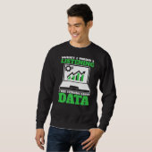 Sweatshirt Réflexion sur Data Analyst Data Science (Devant entier)