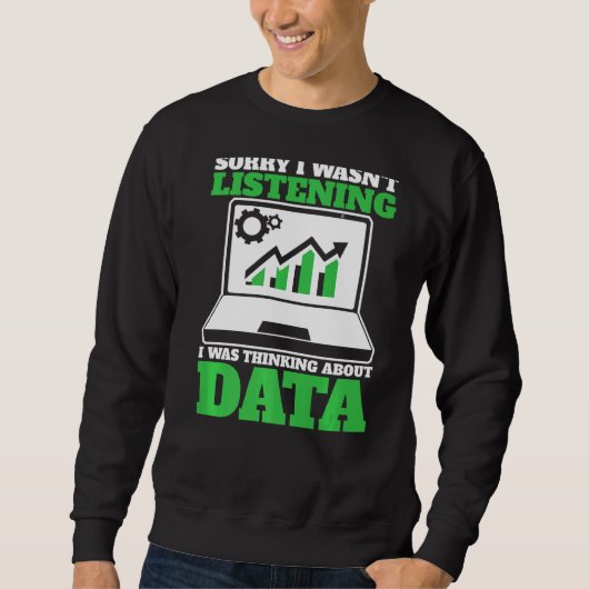 Sweatshirt Réflexion sur Data Analyst Data Science (Devant)