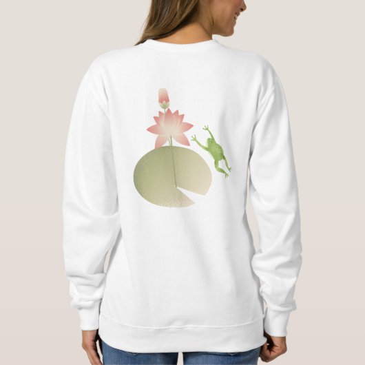 Sweatshirt REGARDER B4 U LEAP conception sur l'avant et l'arr (Dos)