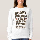 Sweatshirt Regarder le football (Devant)