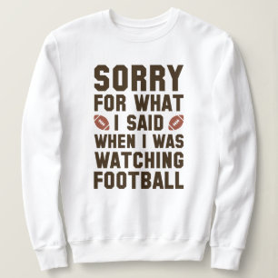 Sweatshirt Regarder le football américain