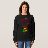 Sweatshirt Reggae Music Retro Cassette Tape Jamaica Rasta Reg (Devant entier)