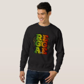 Sweatshirt Reggae Vinyl Rasta (Devant entier)