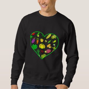 Sweatshirt Régime cardiaque végétarien Vegan No Meat Plante B