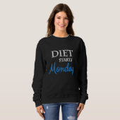 Sweatshirt Régime commence lundi (Devant entier)