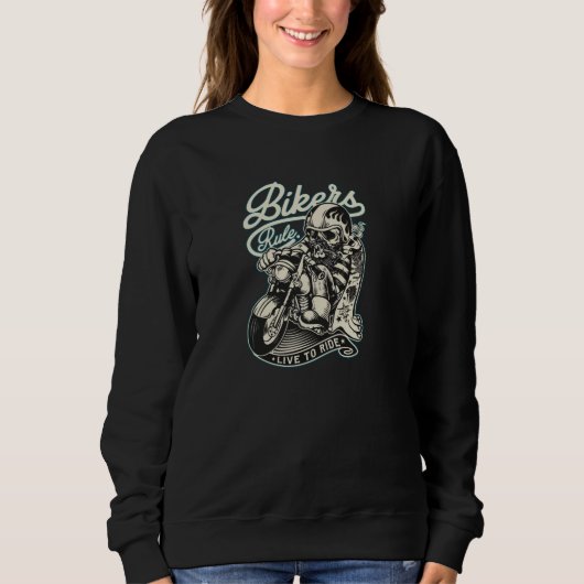 Sweatshirt Règle des motocyclistes (Devant)