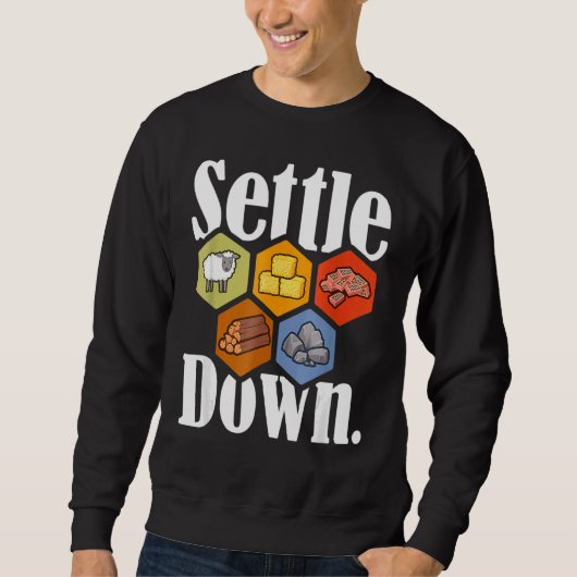 Sweatshirt Régler Bas Jeu De Table Nuit Les Colons Les Plus L (Devant)