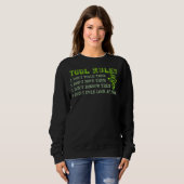 Sweatshirt Règles d'outil Mécanique de voiture (Devant entier)