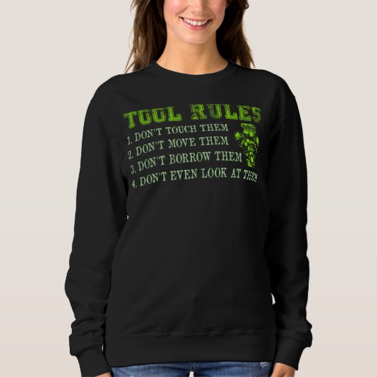 Sweatshirt Règles d'outil Mécanique de voiture (Devant)