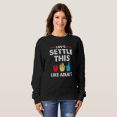 Sweatshirt Réglons Cela Comme Les Ciseaux De Papier Rock Adul (Devant entier)