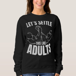 Sweatshirt Réglons-le comme des adultes luttant contre le bra