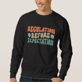 Sweatshirt Regulation Before Expectation Retro Neurodiversity (Devant)