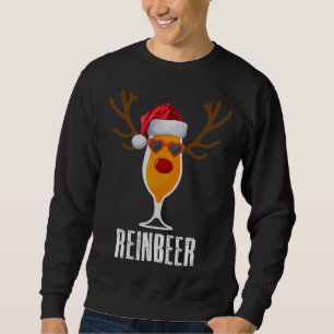 Sweatshirt Reinbeer Père Noël Casquette Reindeer Beer Glass N