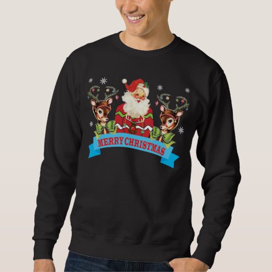 Sweatshirt Reindeer et Père Noël (Devant)