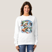 Sweatshirt Reindeer Et Snowman (Devant entier)