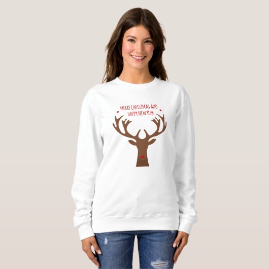 Sweatshirt Reindeer Noel Emblem (Devant entier)