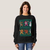 Sweatshirt Reindeer, Père Noël, Snowman, Cookie, Turquie et (Devant entier)