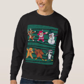 Sweatshirt Reindeer, Père Noël, Snowman, Cookie, Turquie et (Devant)