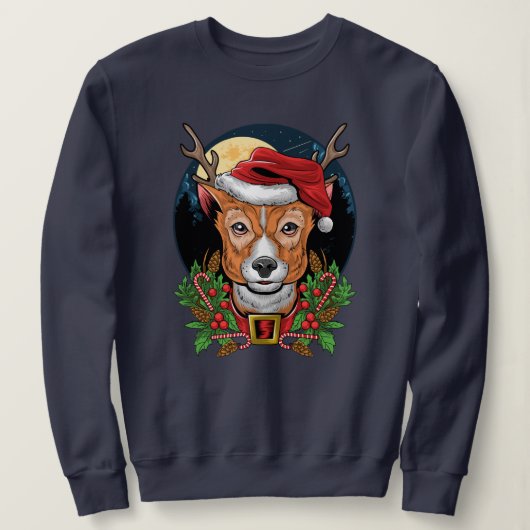 Sweatshirt Reinder de Noël (Design devant)