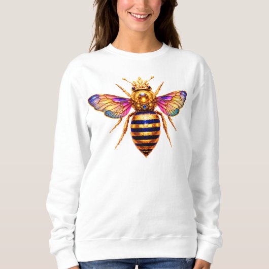 Sweatshirt Reine Abeille Avec Couronne (Devant)