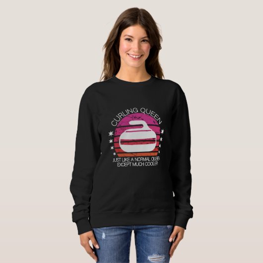 Sweatshirt reine de curling (Devant entier)