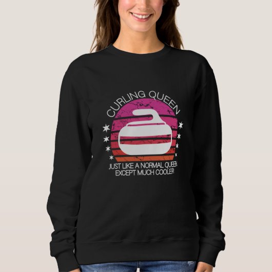 Sweatshirt reine de curling (Devant)