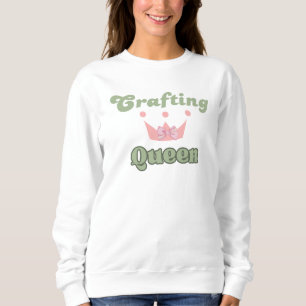 Sweatshirt Reine de la Création Typographie Design 