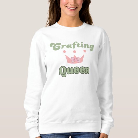 Sweatshirt Reine de la Création Typographie Design (Devant)