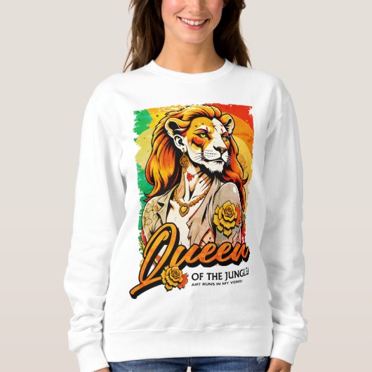 Sweatshirt Reine de la Jungle (Devant)