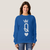 Sweatshirt Reine des cartes (Devant entier)