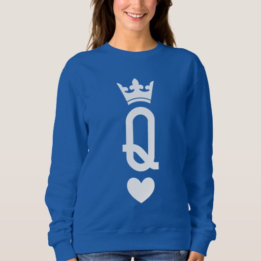 Sweatshirt Reine des cartes (Devant)
