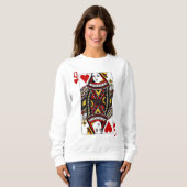 Sweatshirt Reine des Coeurs (Devant entier)