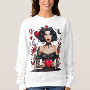Sweatshirt Reine des Coeurs, cadeau pour elle