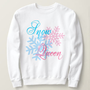 Sweatshirt Reine des neiges et flocons de neige drôle élégant