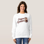 Sweatshirt Reine du café (Devant entier)
