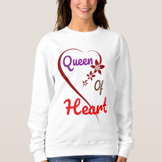Sweatshirt Reine du coeur (Devant)
