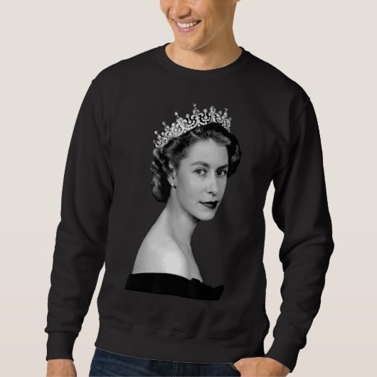 Sweatshirt Reine Elizabeth II Majesté de la Couronne britanni (Devant)