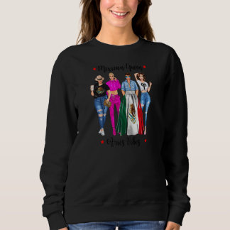 Sweatshirt Reine Mexicaine Du Zodiaque Féminin Vibrations Bél