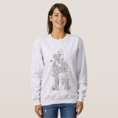 Sweatshirt Reine+Roi (Devant entier)