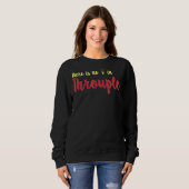 Sweatshirt Relation romantique polyamoreuse Trois (Devant entier)