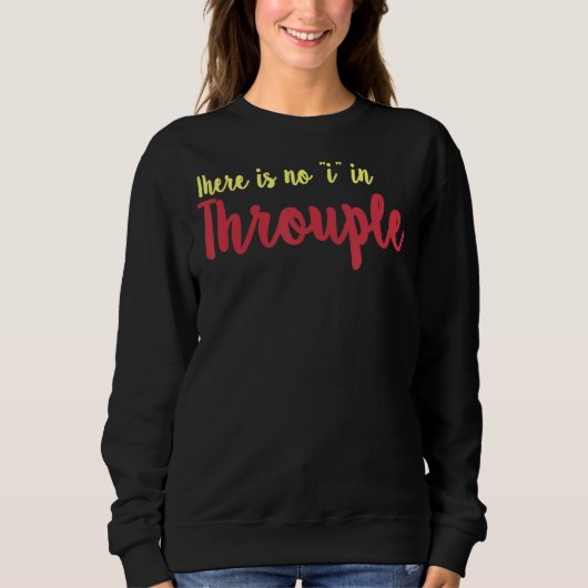 Sweatshirt Relation romantique polyamoreuse Trois (Devant)