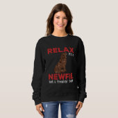 Sweatshirt Relax | Cute newfoundland (Devant entier)