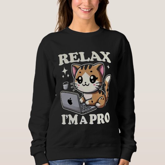Sweatshirt Relax Je suis un geek de support technique Pro IT (Devant)