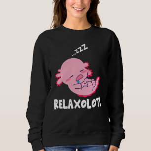 Sweatshirt Relaxolotl Lazy Bébé dormant Axolotl Relaxant P