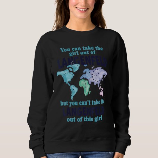 Sweatshirt Relocalisation De Langenfeld - Fier Fille De Lange (Devant)
